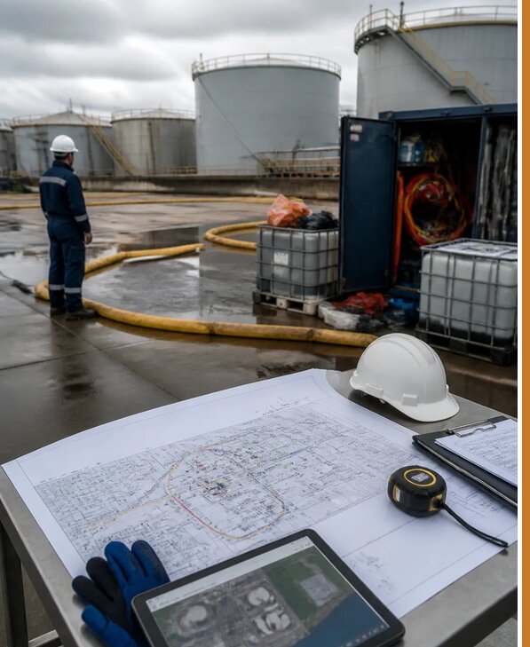 Разработка плана ликвидации разливов нефти в Подольске